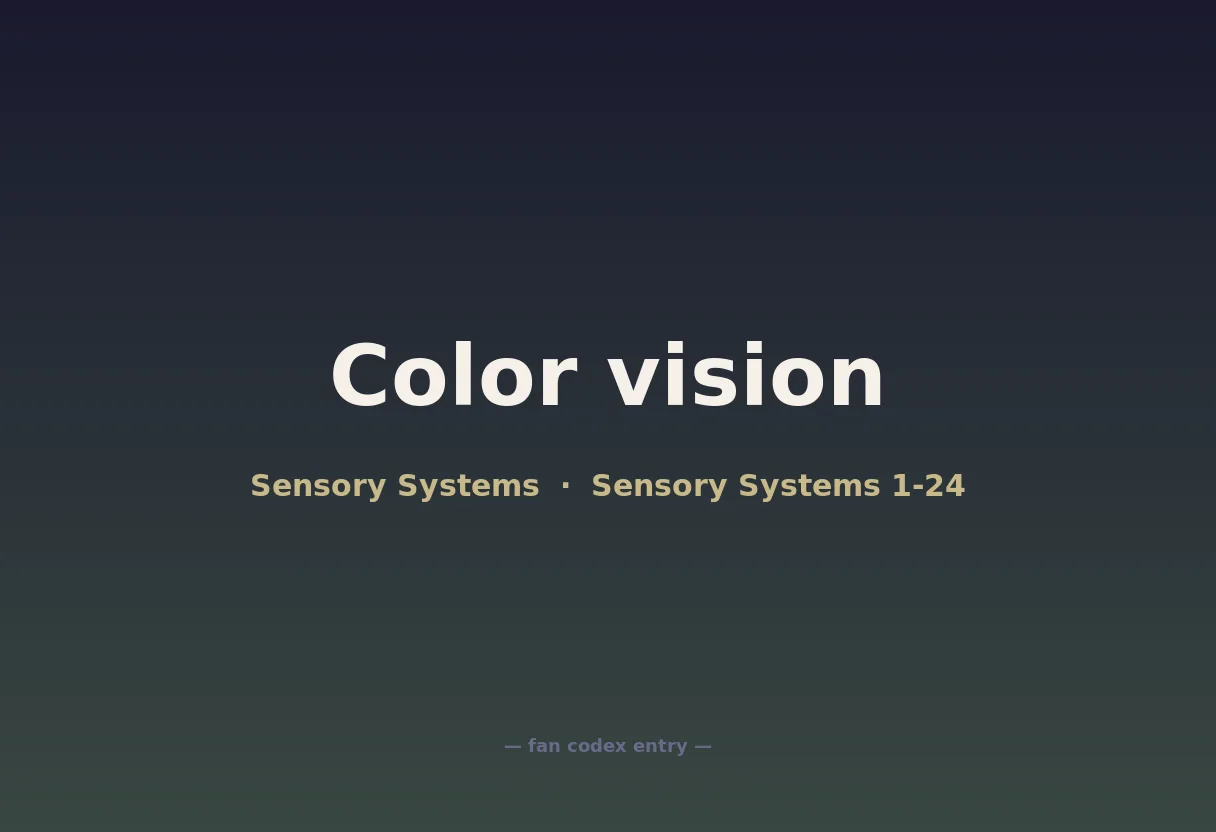 Color vision